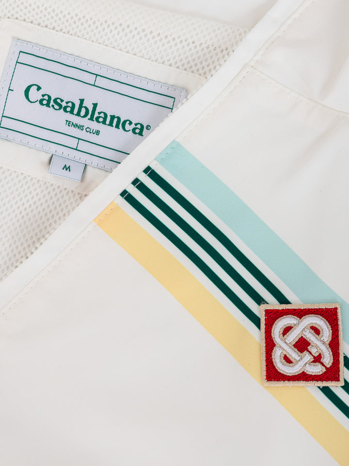 Veste blanche avec patch logo Casablanca