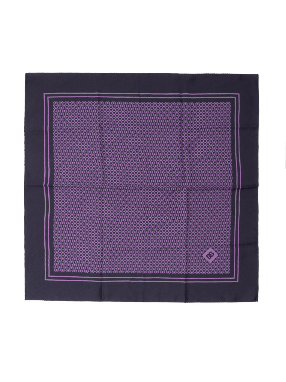 Pochette da taschino in seta viola Dolce & Gabbana