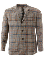 Giacca Check Tortora Lardini