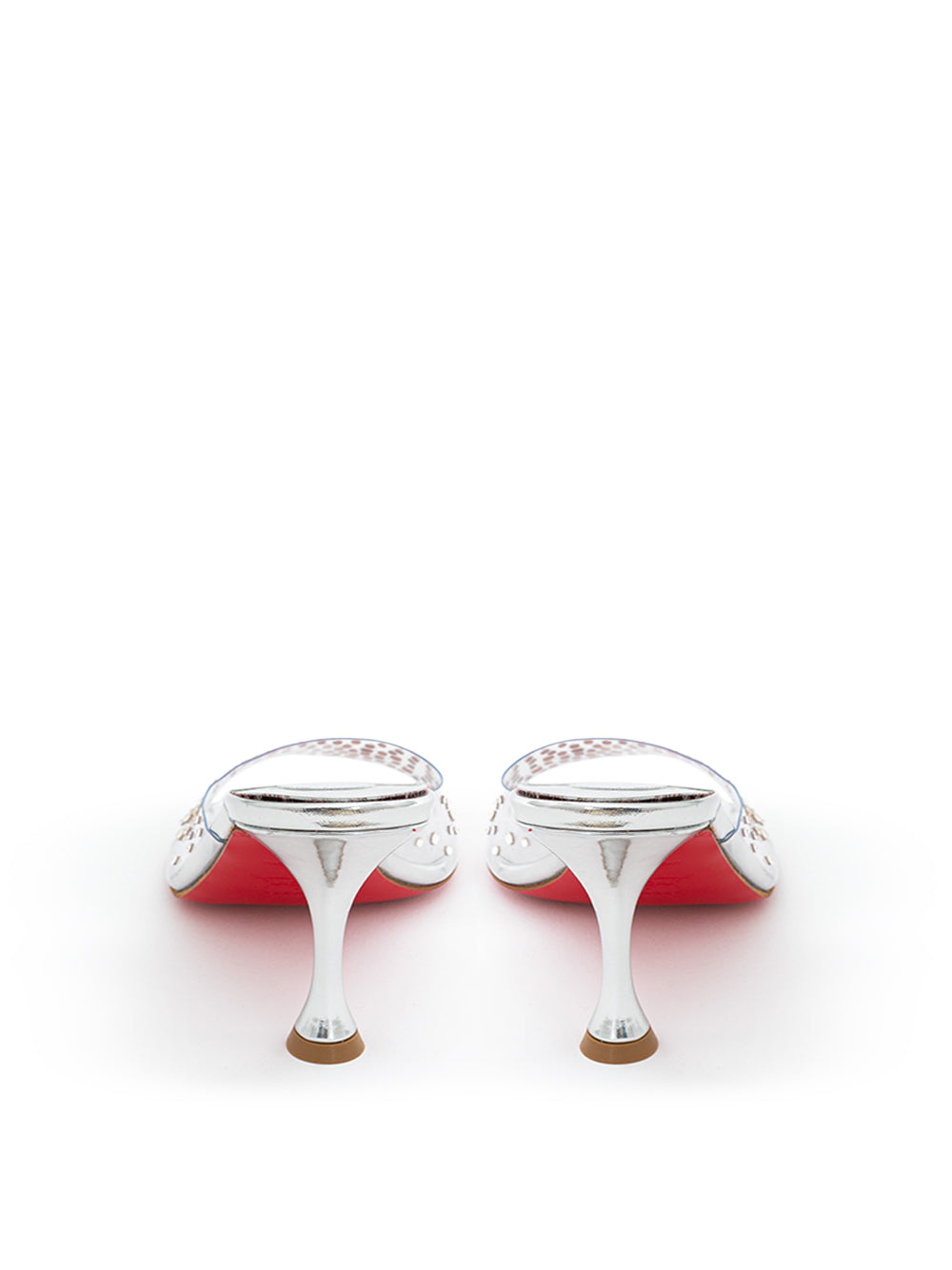 PVC mules with Christian Louboutin crystal decoration