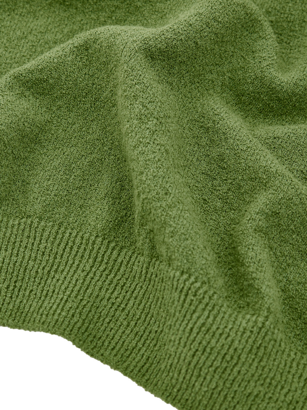 Maglia Mezza Manica Effetto Knitwear in Verde Gran Sasso