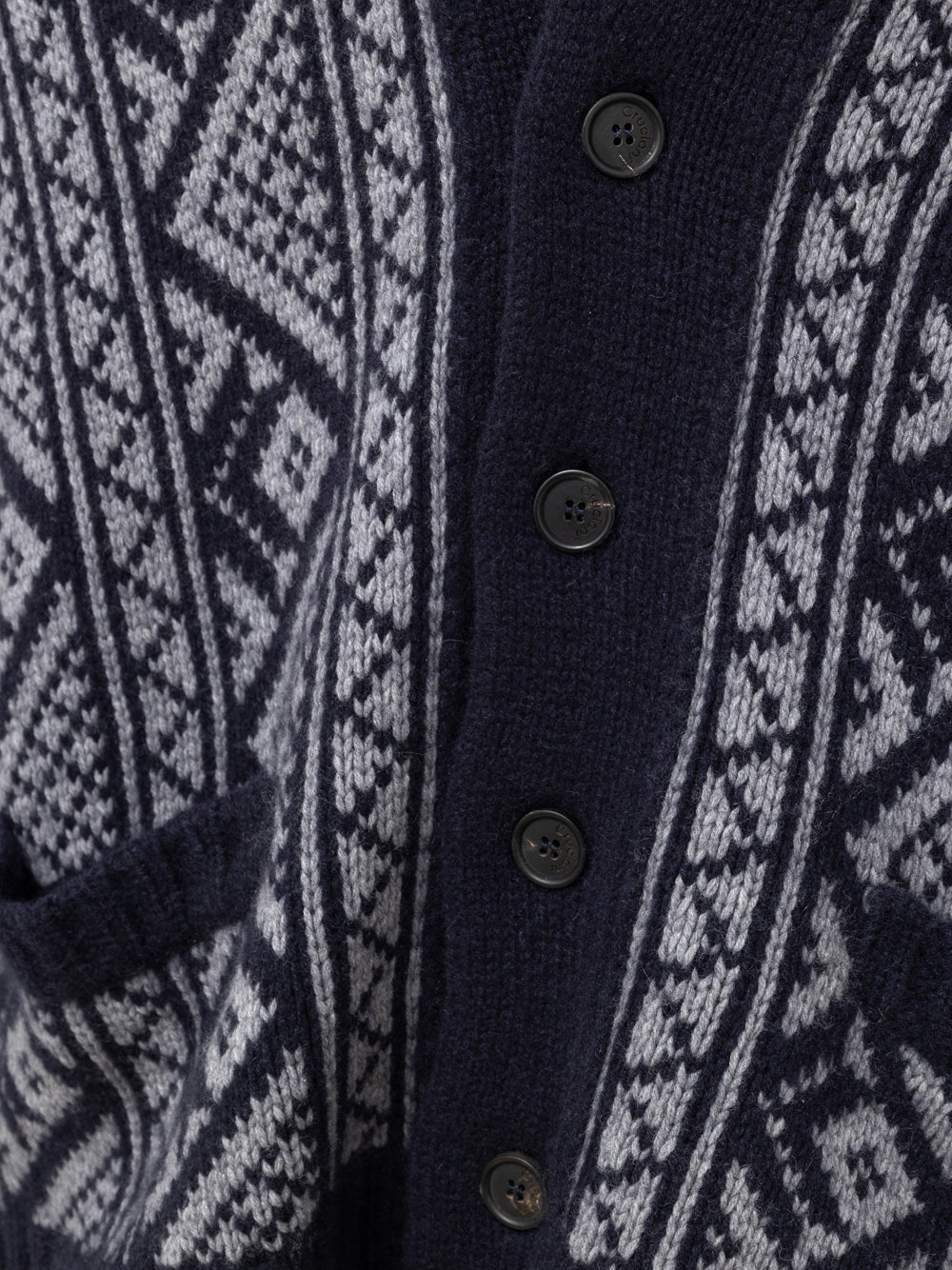 Cardigan in Cashmere Blu Cruciani.