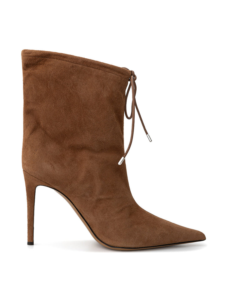 Alexandre Vauthier Suede Pointed Ankle Boots