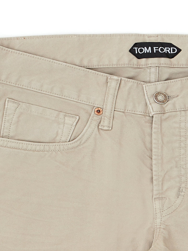 Pantalones vaqueros beige de Tom Ford