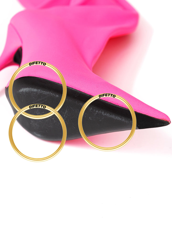 Messer Balenciaga Fluo Pink Overknee-Stiefel