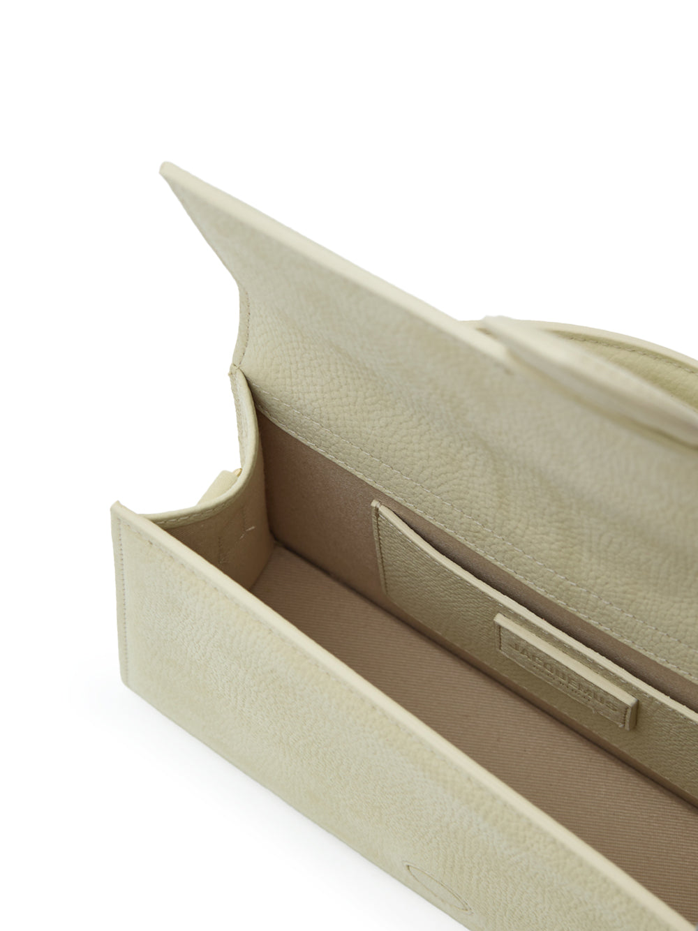 Shoulder bag Le Grand Bagn in leather hammer yellow jacquemus straw