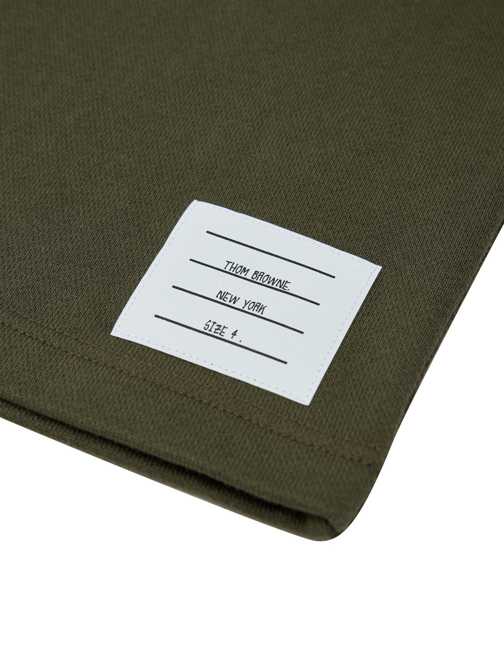 Pantaloncini Verdi in Cotone Mezza Coscia Thom Browne