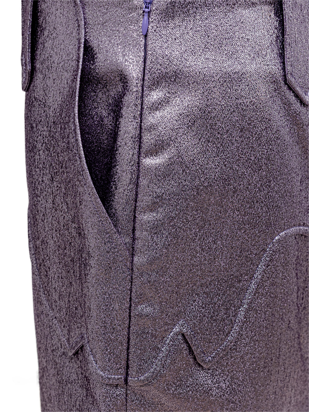 Gonna Lurex in Eco-Pelle Viola Tom Ford