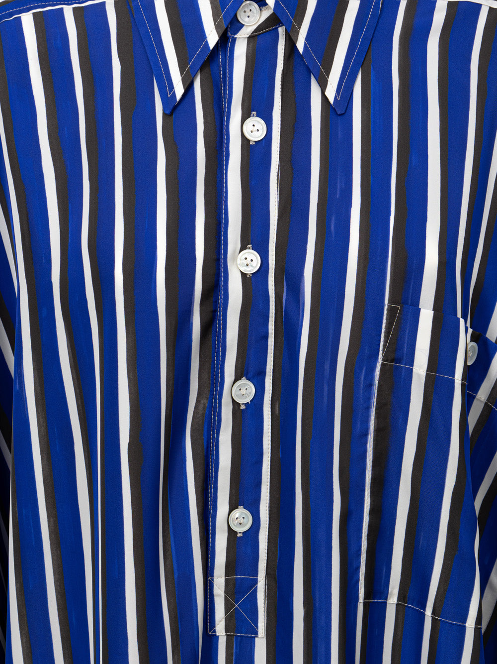 Abito Camicia Kaftano a Righe Bottega Veneta
