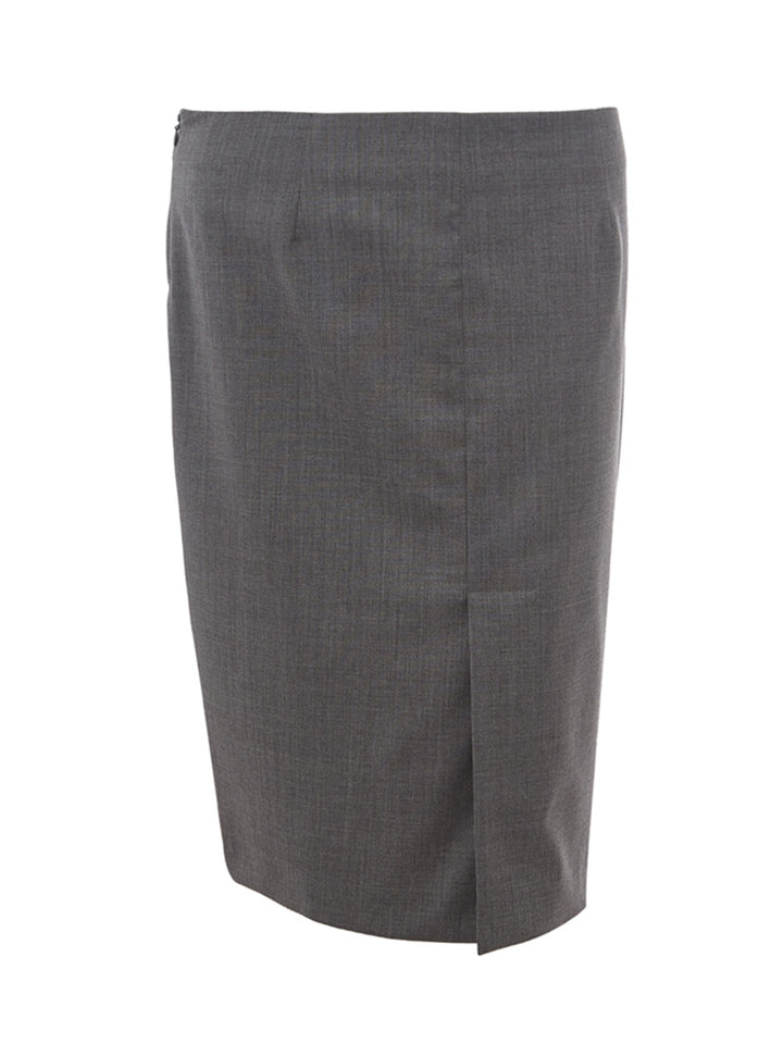 Wool pencil skirt