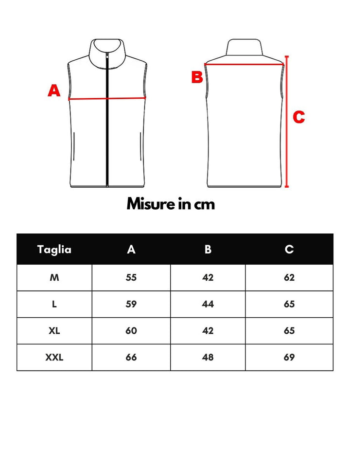 Giubbino Smanicato in Tessuto Tecnico Grigio Paul & Shark