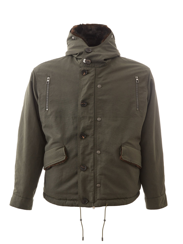 Parka avec fourrure écologique à l'intérieur Lardini