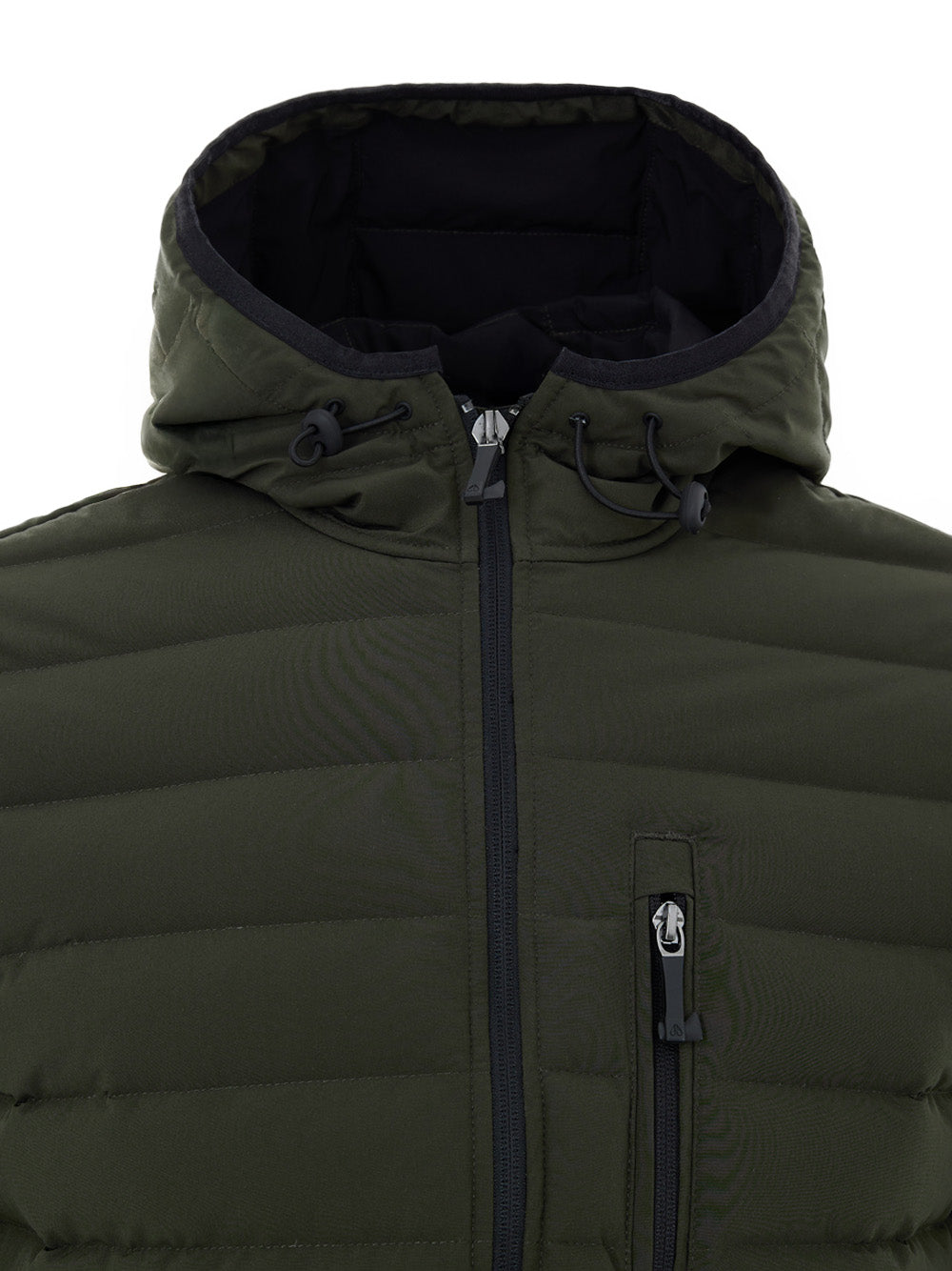 Piumino Lightweight in Verde con Cappuccio Moose Knuckles