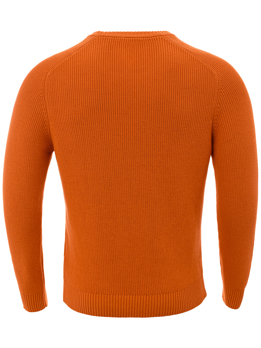 Orangefarbener Pullover mit Rundhalsausschnitt aus Baumwolle von Gran Sasso