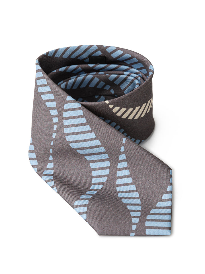 Giorgio Armani Grey Silk Tie