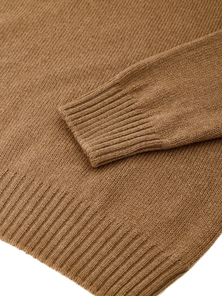 Maglione Dolcevita Marrone in Lana Gran Sasso