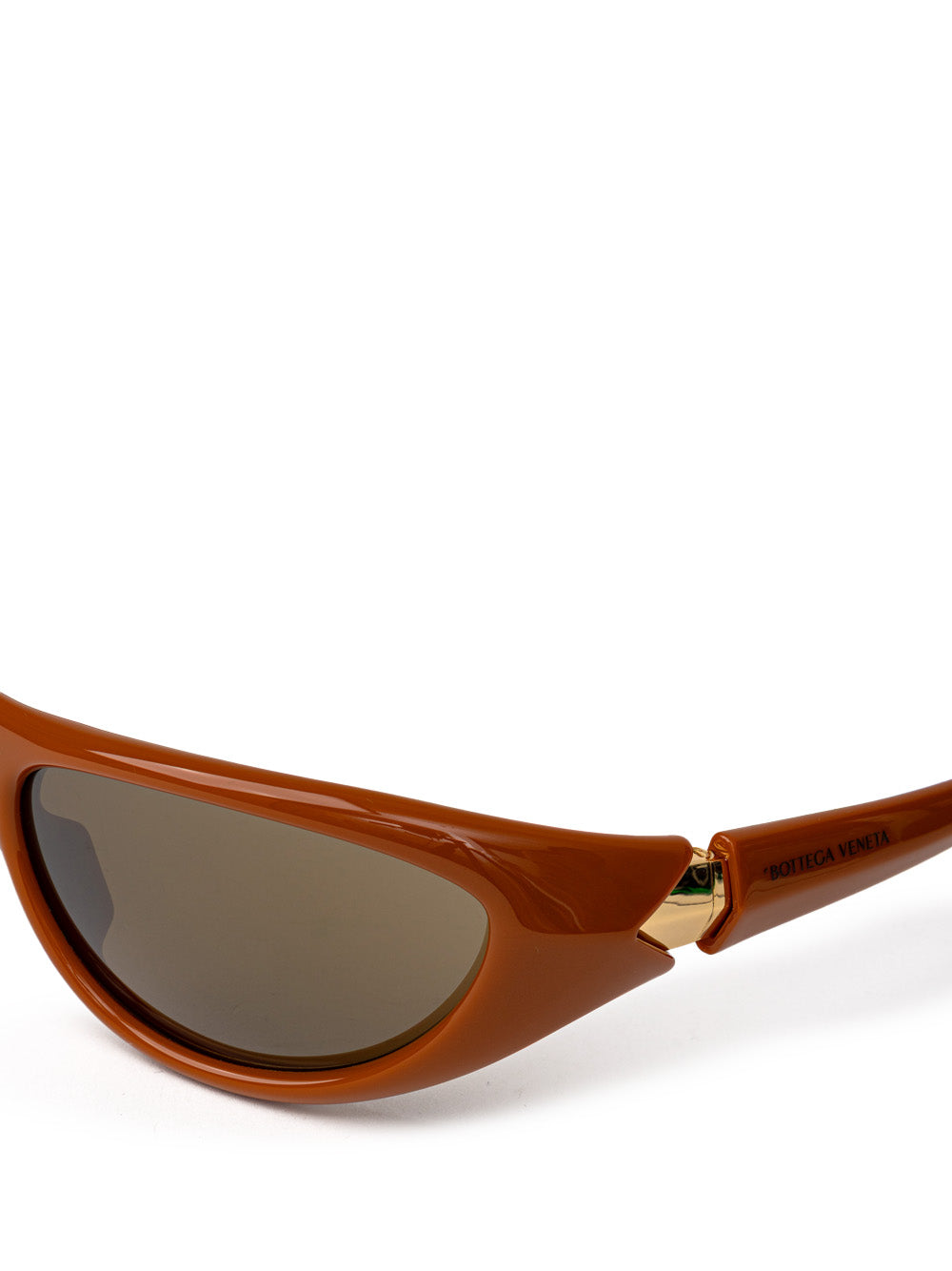 Occhiali da Sole in Acetato Marrone Bottega Veneta