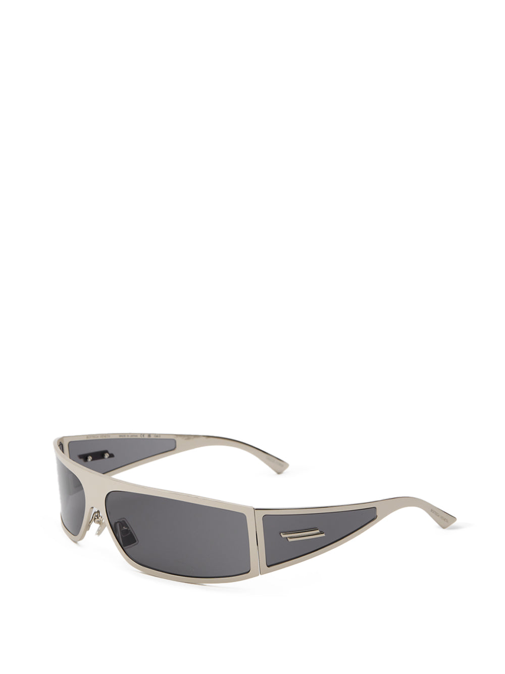 Occhiali da Sole Avvolgenti in Metallo Silver Bottega Veneta