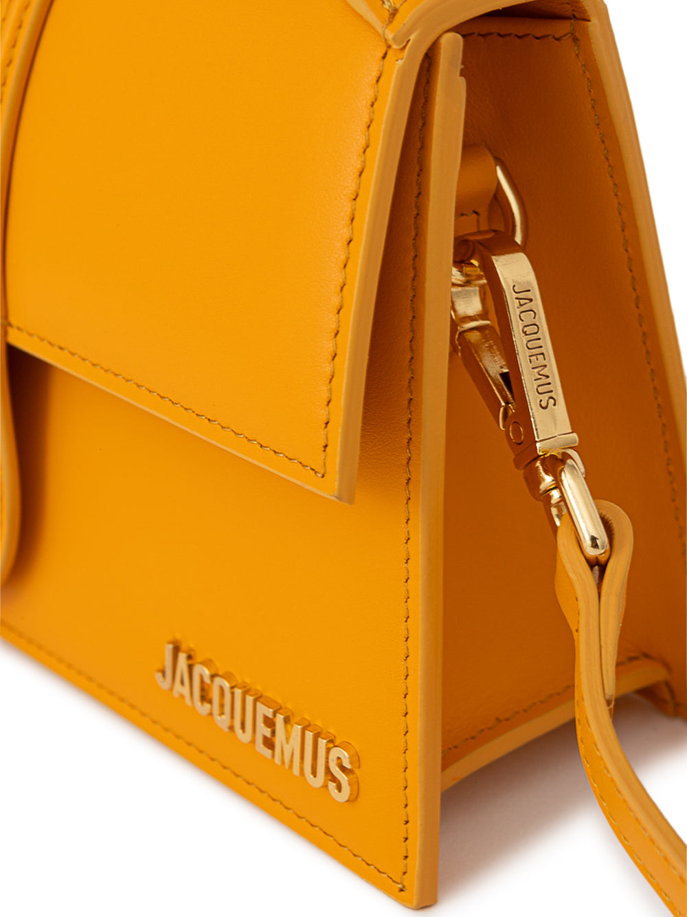 Sac Le Grand Enfant en Cuir Orange Jacquemus