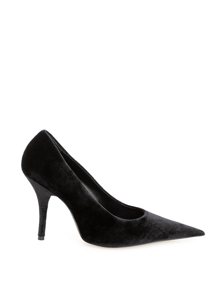 Zapatos de tacón de terciopelo negro Balenciaga