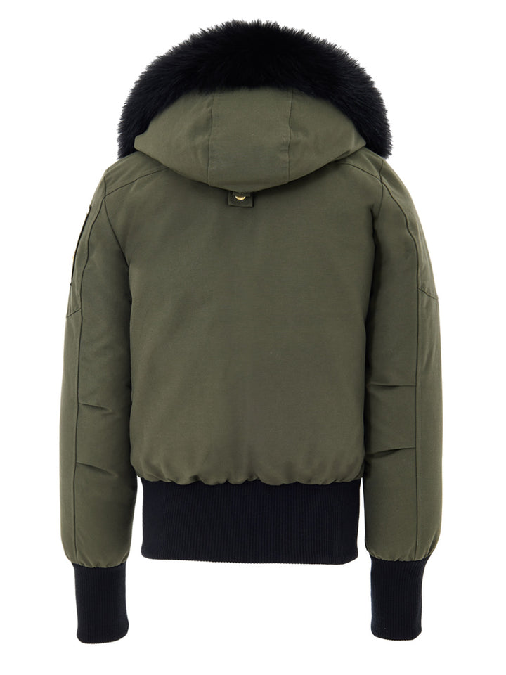 Giubbino Bomber Verde con Pompom Moose Knuckles