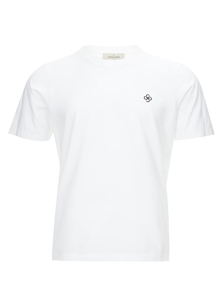 T-Shirt Basica con Logo Gran Sasso