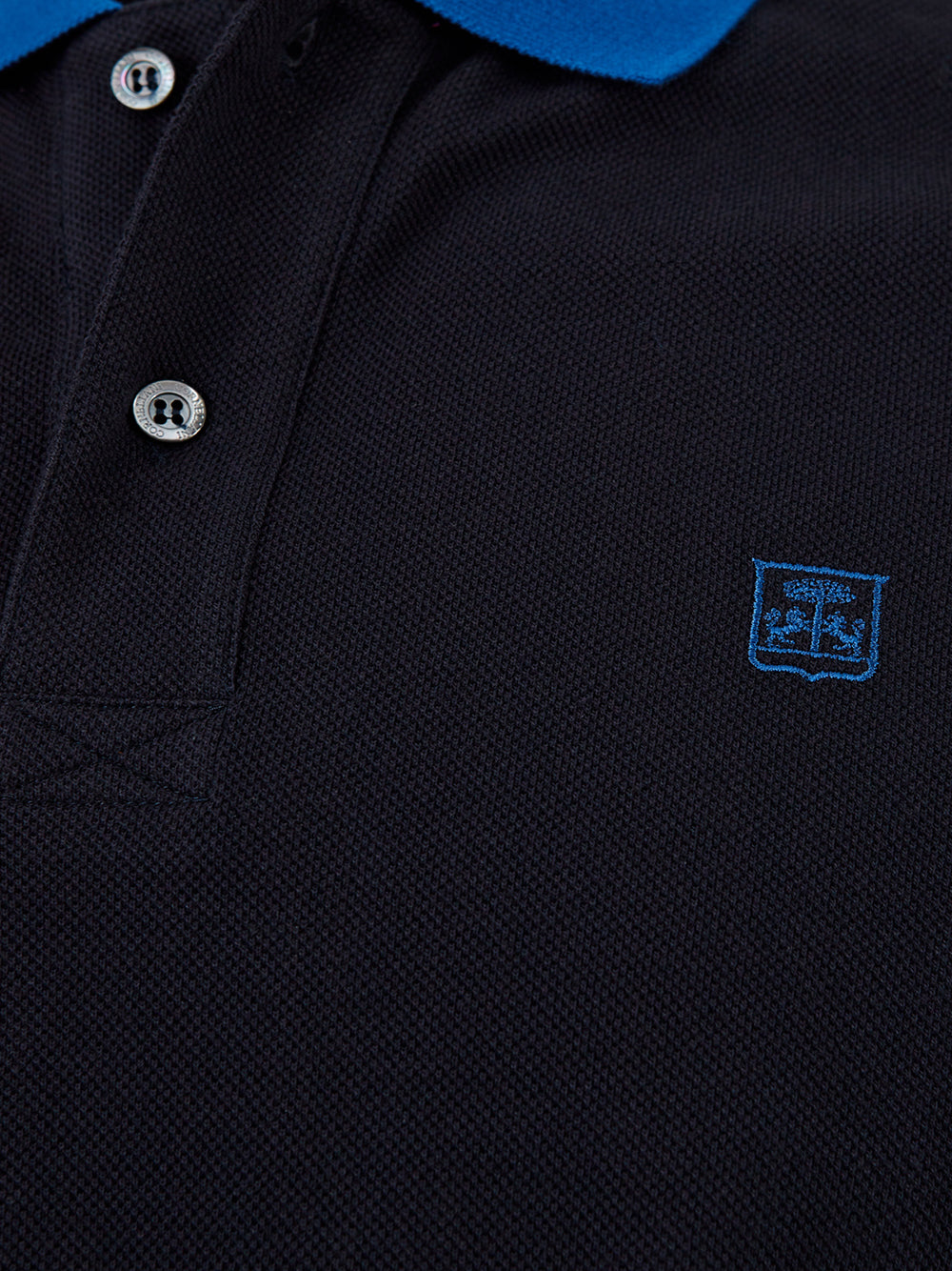 Polo in cotone Piquet Blu Navy